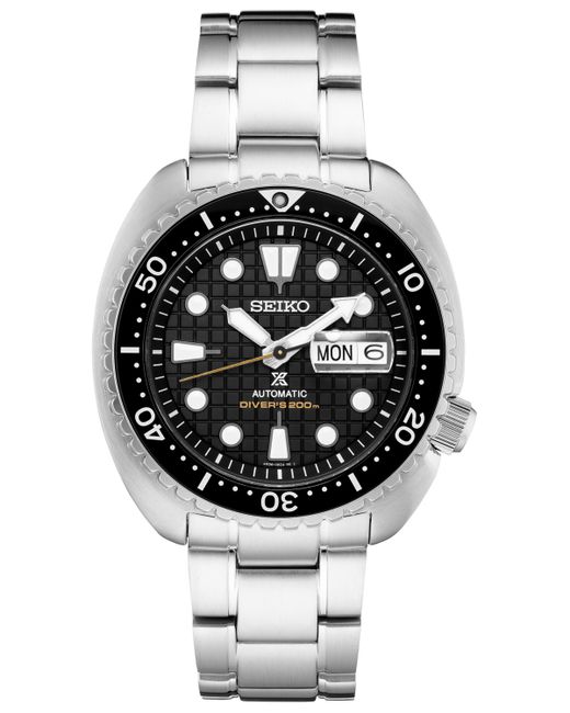 Seiko Automatic Prospex King Turtle Stainless Steel Bracelet Watch 45mm