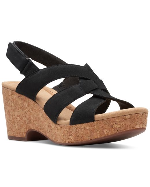 Clarks Collection Giselle Beach Slingback Wedge Sandals