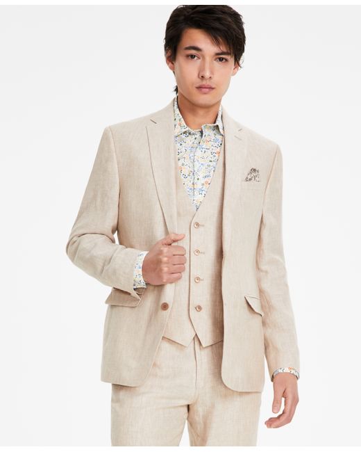 Bar III Slim-Fit Linen Suit Jackets Created for