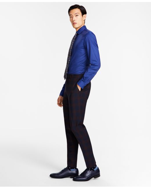 Bar III Slim-Fit Suit Pants Created for blue