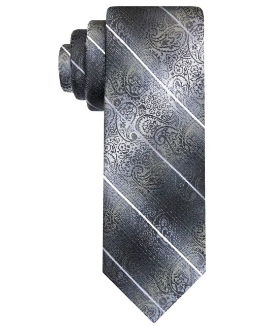 Van Heusen Stripe Paisley Long Tie