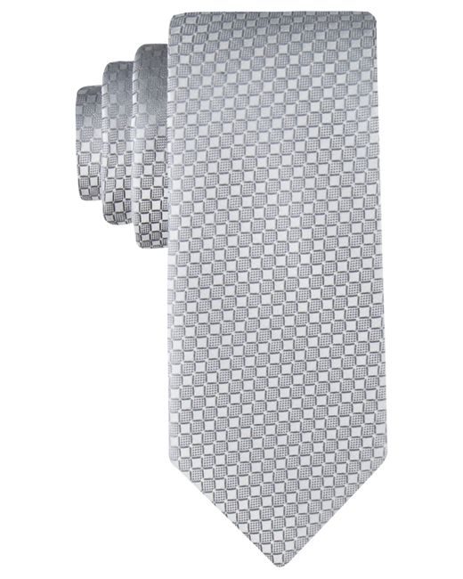 Calvin Klein Checkered Geo-Print Tie
