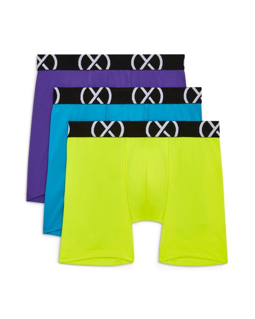 2(X)Ist Micro Sport 6 Performance Ready Boxer Brief Pack of 3 Atomic Blue Electric Pur
