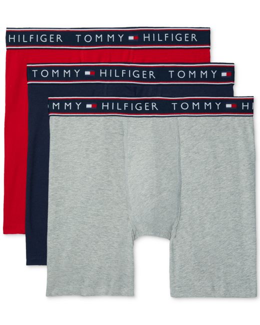 Tommy Hilfiger 3-Pk. Cotton Stretch Moisture-Wicking Boxer Briefs