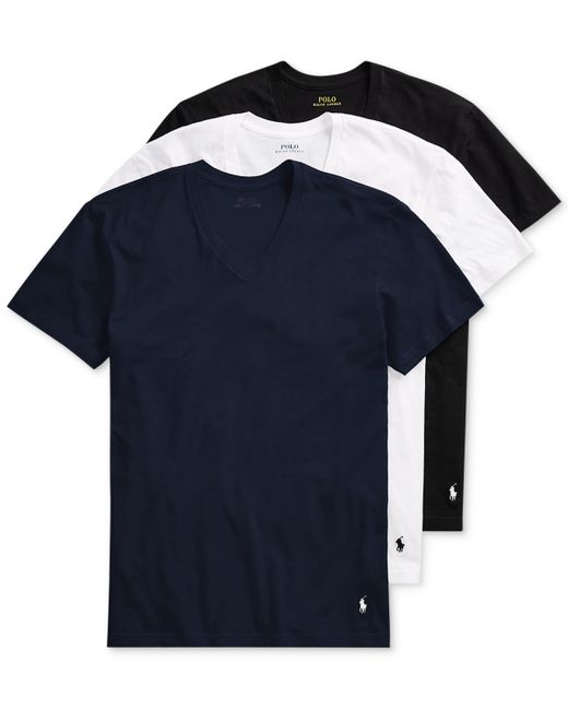 Polo Ralph Lauren V-Neck Classic Undershirt 3-Pack White Black