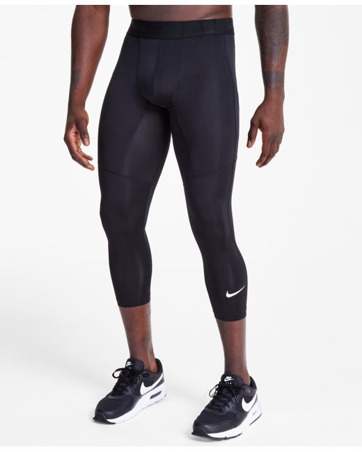Nike Pro Dri-fit 3/4-Length Fitness Tights white