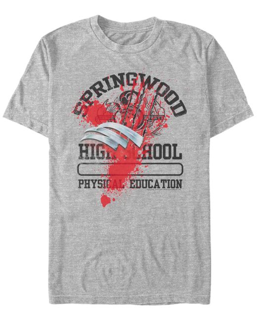 Fifth Sun Nightmare on Elm Street Bloody Athletic Short Sleeve T-shirt