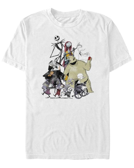 Fifth Sun Nightmare Before Christmas Group Shot Short Sleeves T-shirt