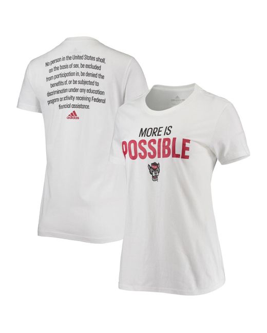 Adidas Nc State Wolfpack More Is Possible T-shirt
