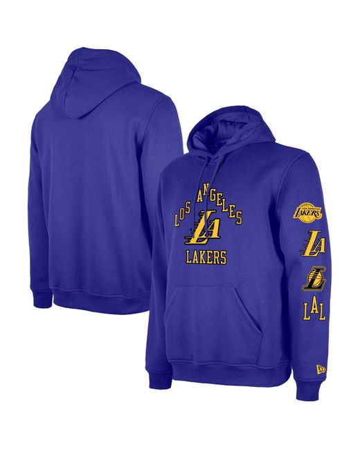 New Era Los Angeles Lakers 2023/24 City Edition Big and Tall Pullover Hoodie