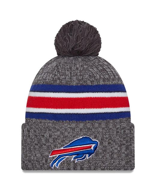 New Era Buffalo Bills 2023 Sideline Sport Cuffed Pom Knit Hat