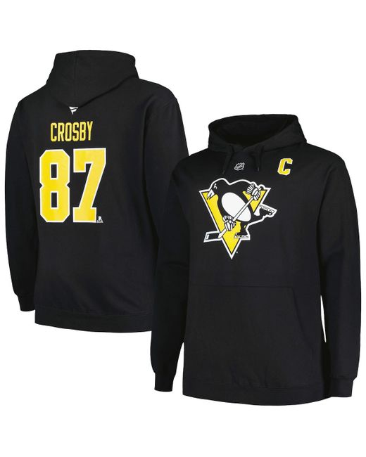 Profile Sidney Crosby Pittsburgh Penguins Big and Tall Name Number Pullover Hoodie