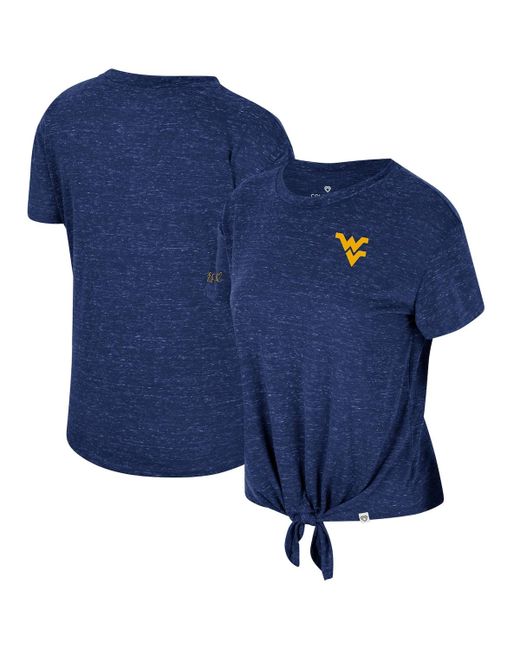 Colosseum Distressed West Virginia Mountaineers Finalists Tie-Front T-shirt