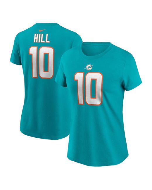Nike Tyreek Hill Miami Dolphins Player Name and Number T-shirt