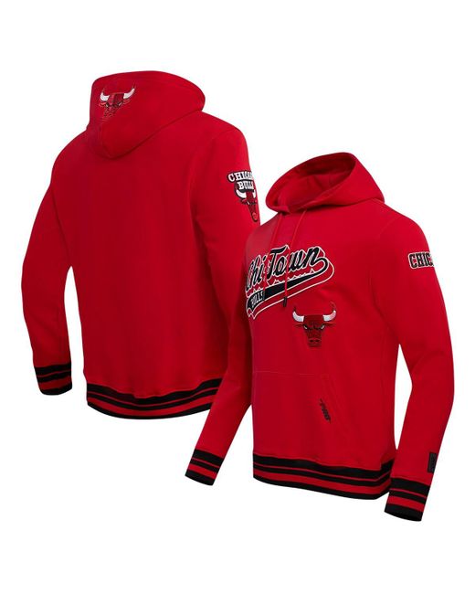 Pro Standard Chicago Bulls Script Tail Pullover Hoodie