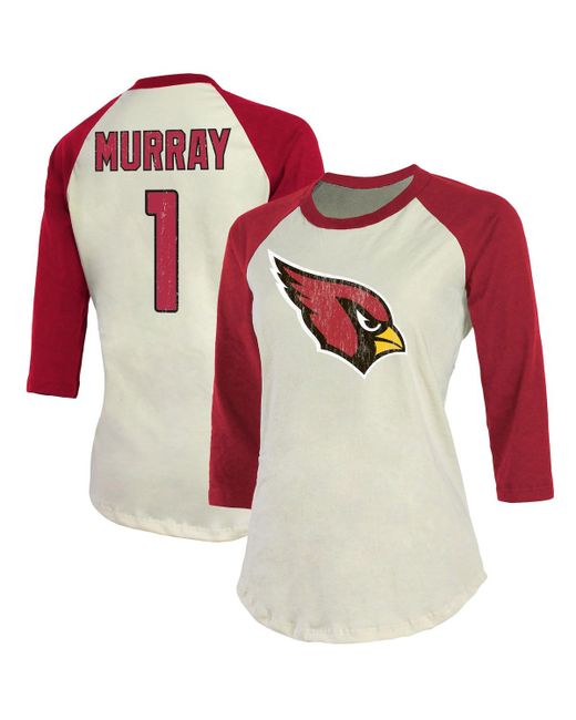 Fanatics Kyler Murray Cardinal Arizona Cardinals Player Raglan Name and Number 3/4-Sleeve T-shirt