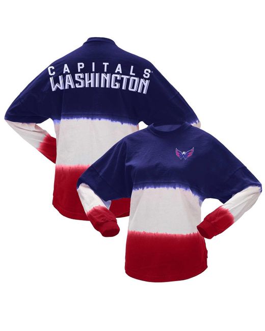 Spirit Jersey Red Washington Capitals Ombre Long Sleeve T-shirt