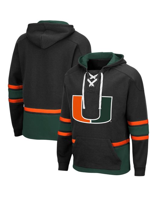 Colosseum Miami Hurricanes Lace Up 3.0 Pullover Hoodie