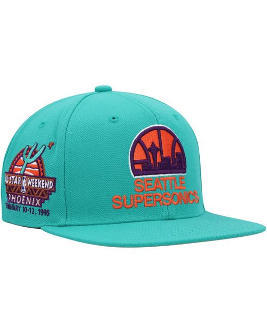 Mitchell & Ness Seattle SuperSonics Hardwood Classics 1995 Nba All-Star Weekend Desert Snapback Hat