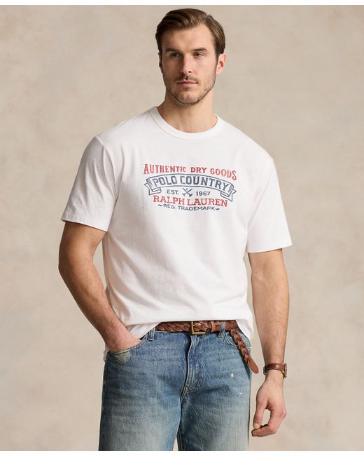 Polo Ralph Lauren Big Tall Cotton Jersey Graphic T-Shirt