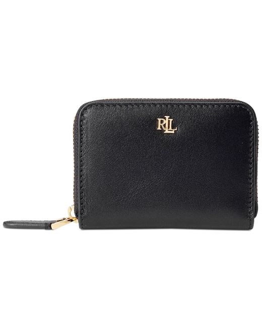 Lauren Ralph Lauren Full-Grain Leather Small Zip Continental Wallet