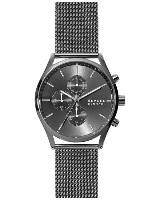 Skagen Chronograph Holst Stainless Steel Mesh Bracelet Watch 42mm