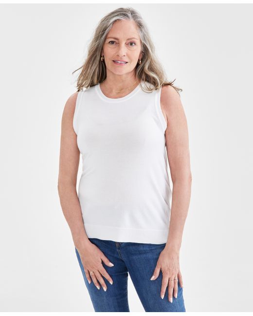 Style & Co Sleeveless Shell Sweater Top Created for