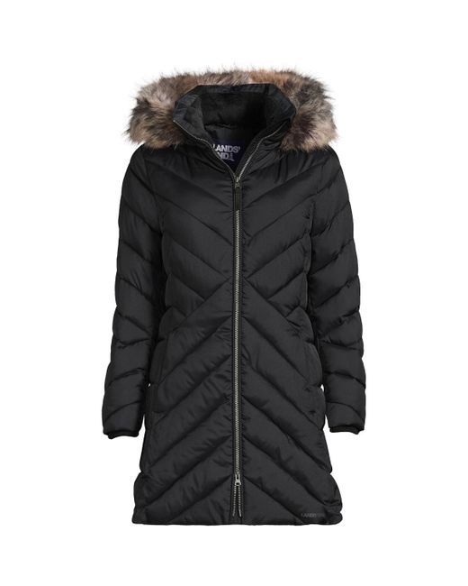 Lands' End Plus Insulated Cozy Fleece Lined Winter Coat
