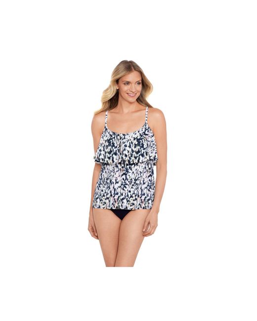 Shapesolver By Penbrooke ShapeSolver Mastectomy Single Tier Tankini Swimsuit Top