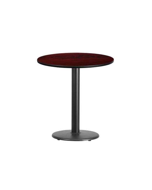 Emma+oliver 24 Round Laminate Table Top With 18 Height Base