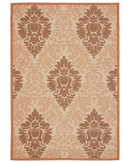Safavieh Courtyard CY7133 and Terracotta 53 x 77 Outdoor Area Rug