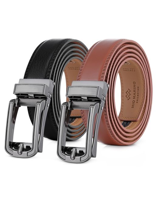 Mio Marino Refined Ore Leather 2 Pack Linxx Ratchet Belt