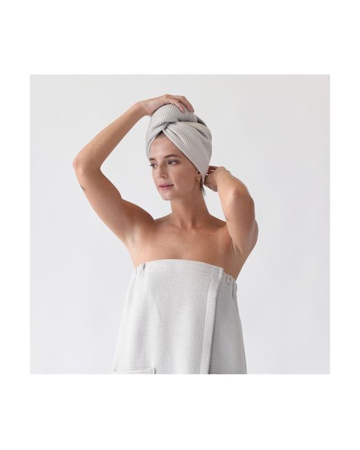 Cozy Earth Waffle Terry Hair Towel For and
