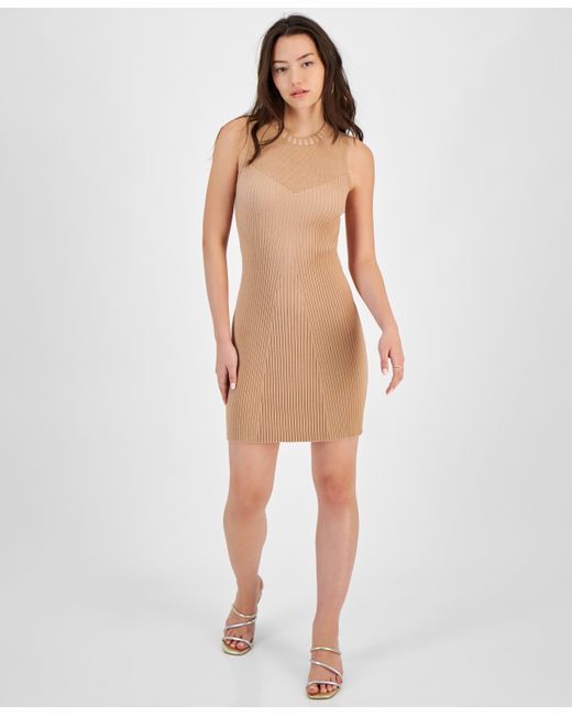 Guess Allie Ribbed Sleeveless Sweater Dress