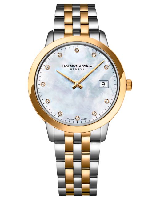 Raymond Weil Swiss Toccata Diamond Accent Two-Tone Stainless Steel Bracelet Watch 34mm