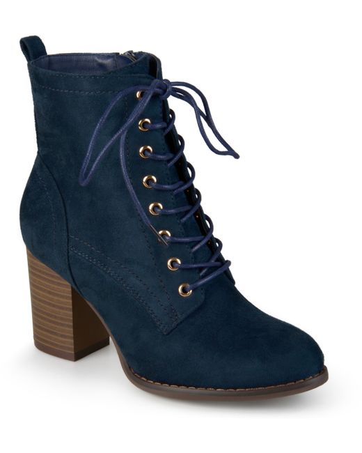 Journee Collection Lace Up Booties