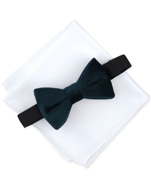 Alfani Monroe Solid Bow Tie Pocket Square Set Created for