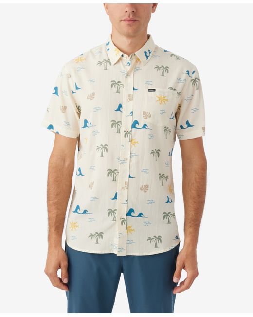 O'Neill Oasis Standard-Fit Botanical-Print Button-Down Shirt