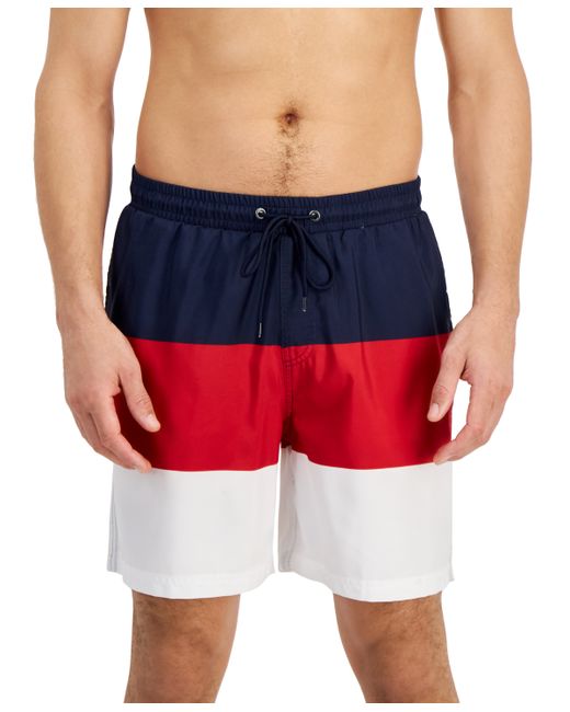 Club Room Colorblocked 7 Swim Trunks Created for Macy