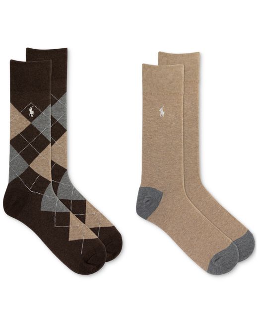 Polo Ralph Lauren Argyle Slack Socks 2-Pack