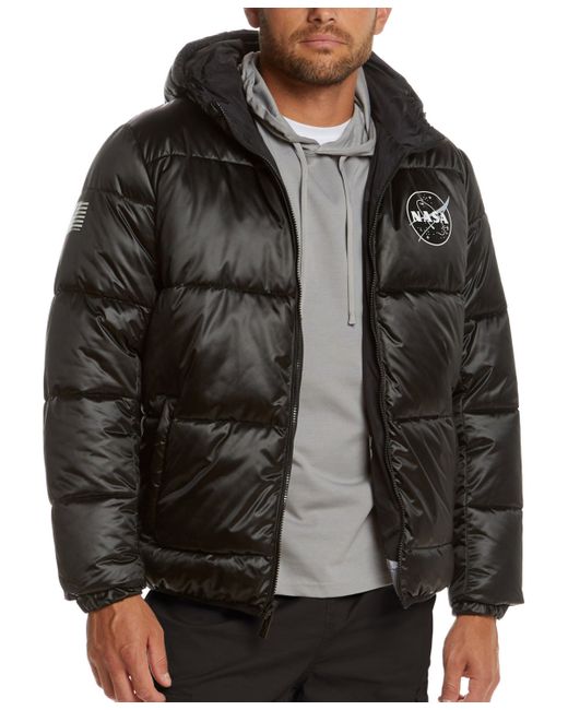Space One Nasa-Inspired Reversible Two--One Puffer Jacket with Astronaut Interior