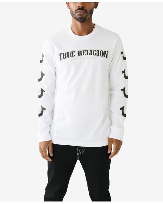 True Religion Long Sleeves Repeated Horseshoe T-shirt