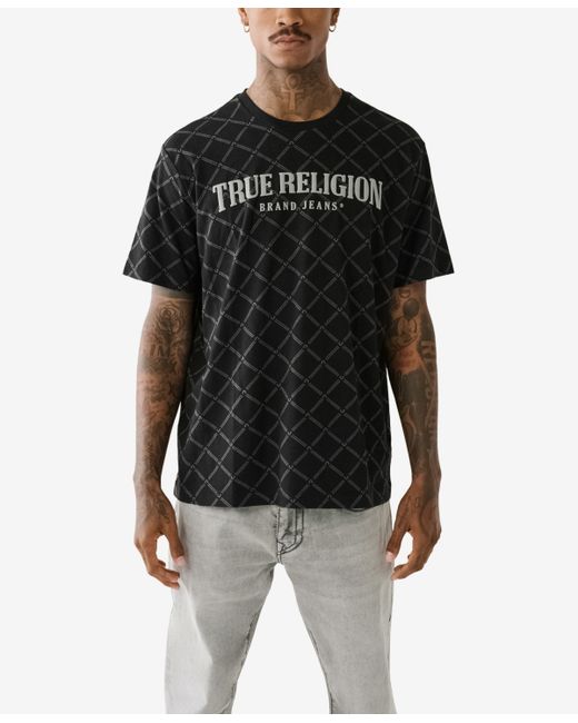True Religion Monogram Arch Short Sleeve Relaxed T-shirt