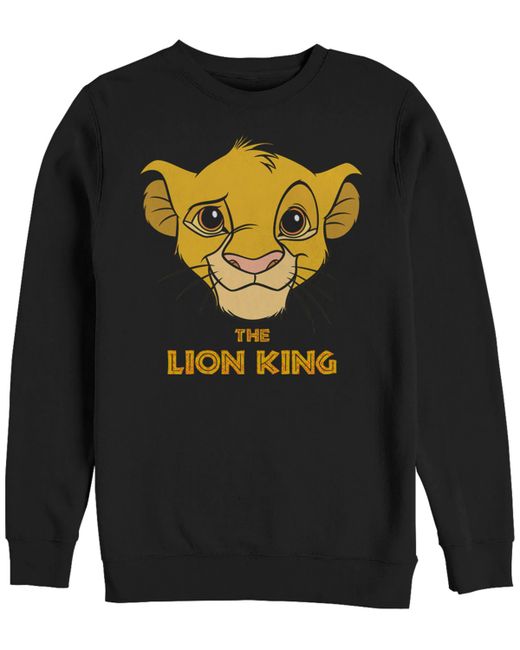 Fifth Sun Disney Lion King Young Simba Face Crewneck Fleece