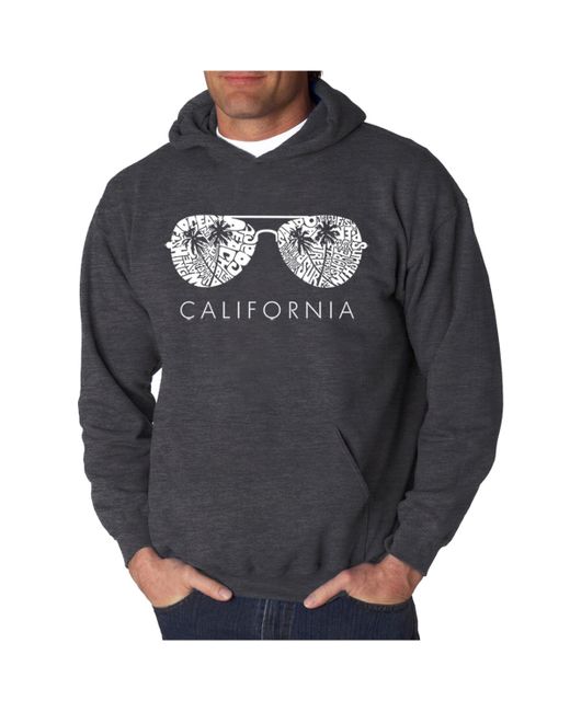 La Pop Art California Shades Word Art Hooded Sweatshirt