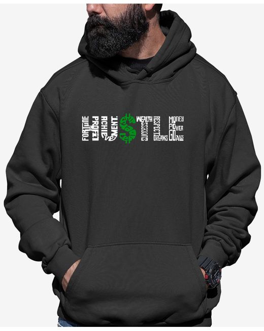 La Pop Art Word Art Hustle Hooded Sweatshirt