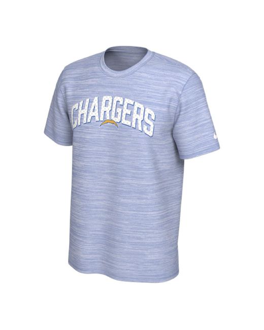 Nike Los Angeles Chargers Sideline Velocity Athletic Stack Performance T-shirt