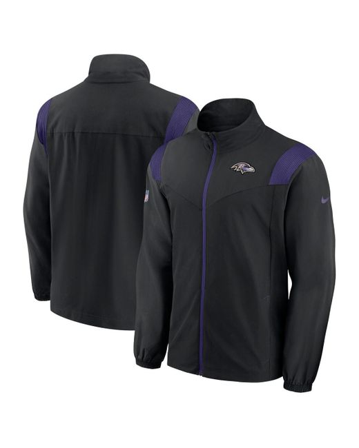 Nike Purple Baltimore Ravens Sideline Woven Logo Full-Zip Jacket