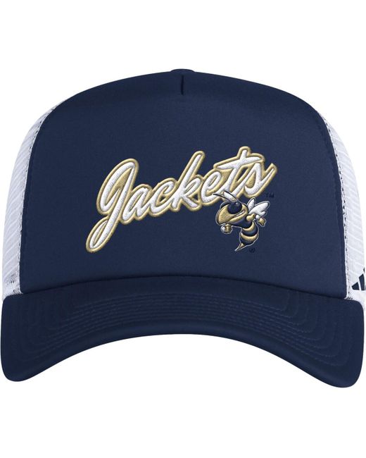Adidas Georgia Tech Yellow Jackets Script Trucker Snapback Hat