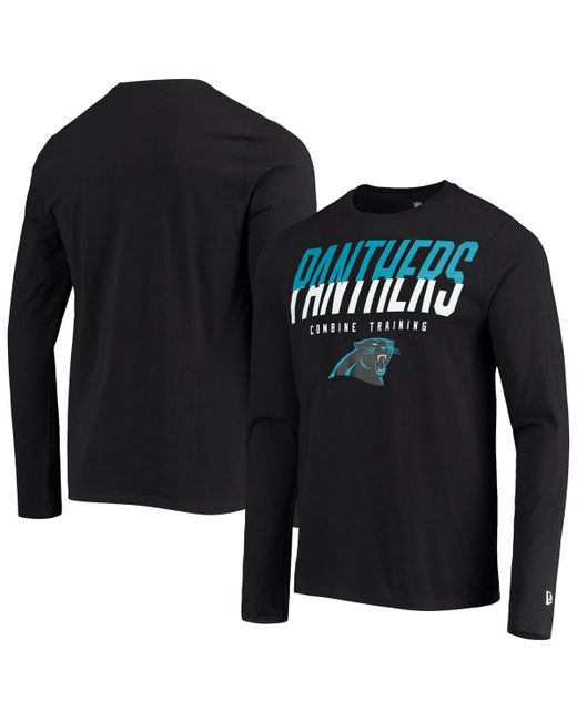 New Era Carolina Panthers Combine Authentic Split Line Long Sleeve T-shirt